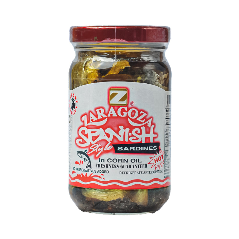 Zaragoza Sardines Spanish Style In Corn Oil Hot 220g