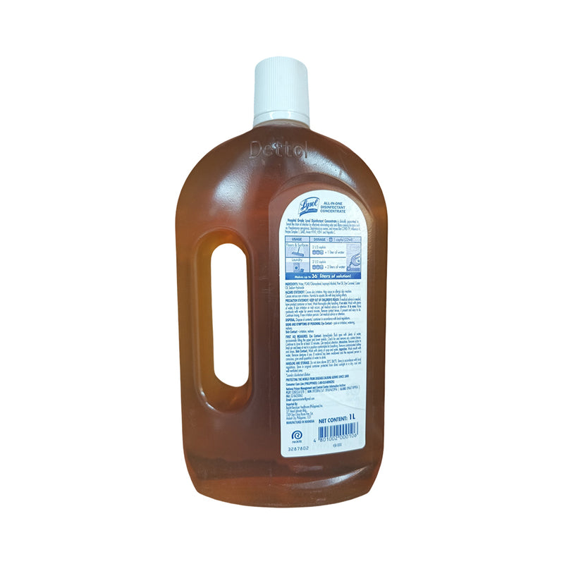 Lysol Liquid Disinfectant Concentrate Pine Scent 1L