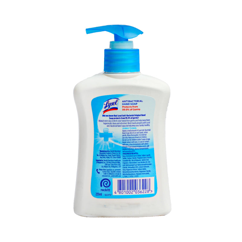 Lysol Liquid Hand Wash Original 225ml