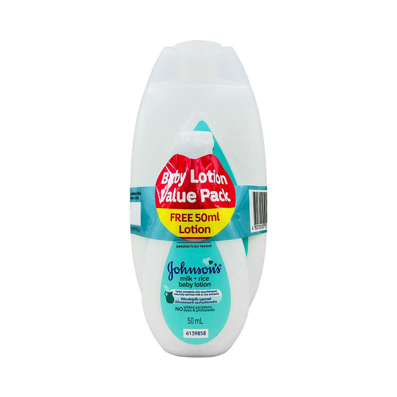 Johnson's Baby Milk + Rice Baby Lotion 200ml + 50ml