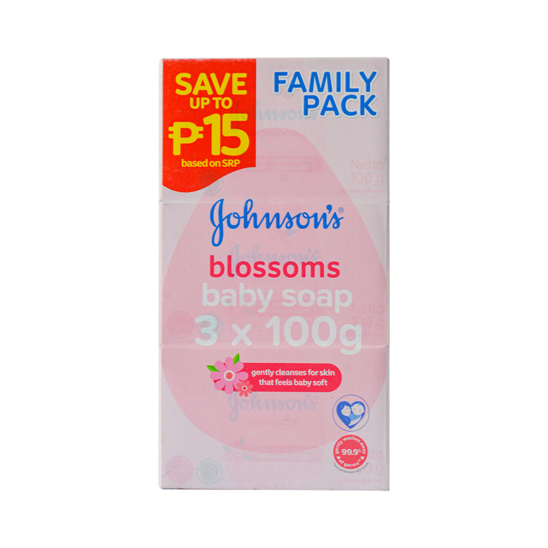 Johnson's Baby Soap  Blossom 100g x 3's