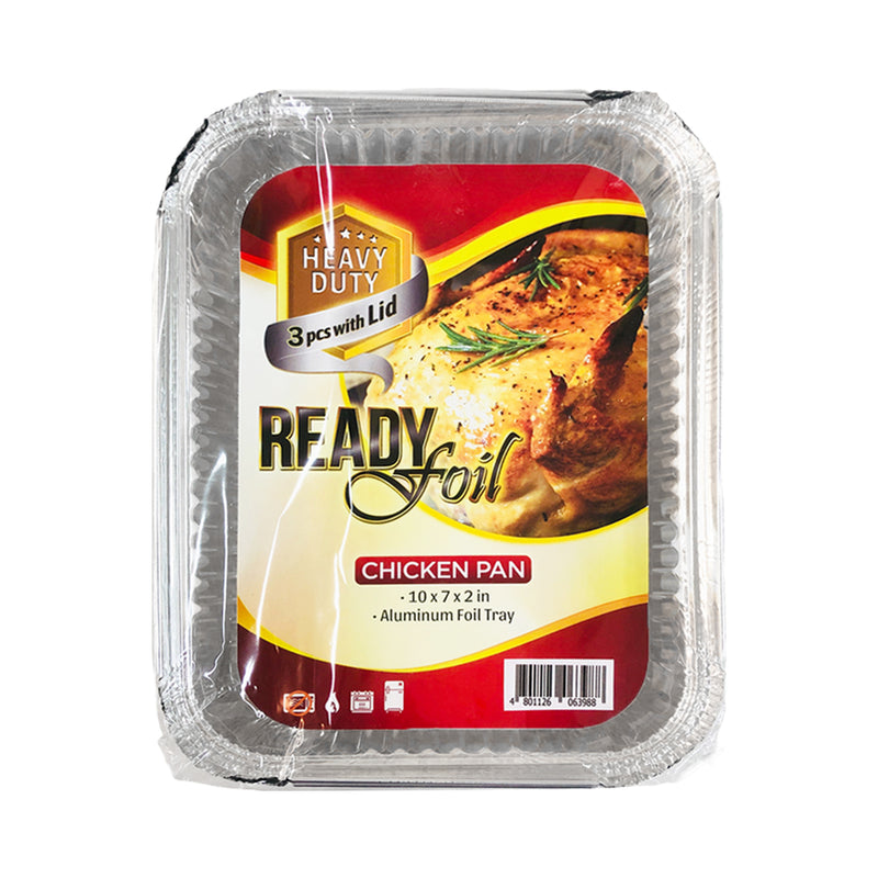 Heavy Duty Ready Foil Aluminum Tray With Lid Cassava Pan