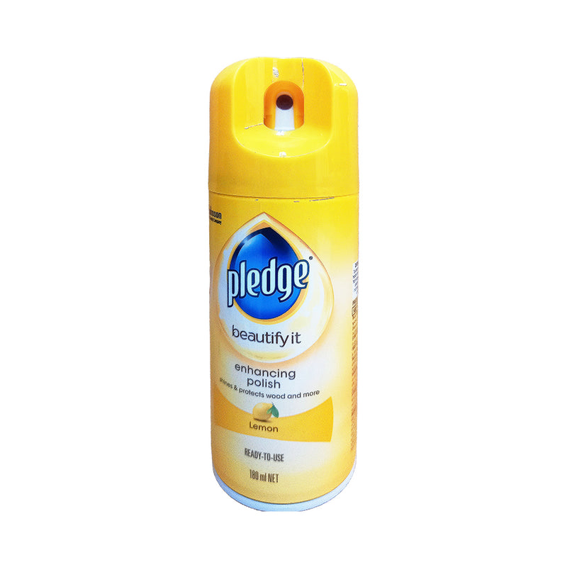 Pledge Furniture Polish Lemon 180ml