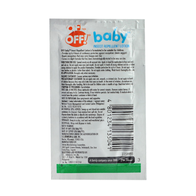 Off Baby Insect Repellent Lotion 6ml