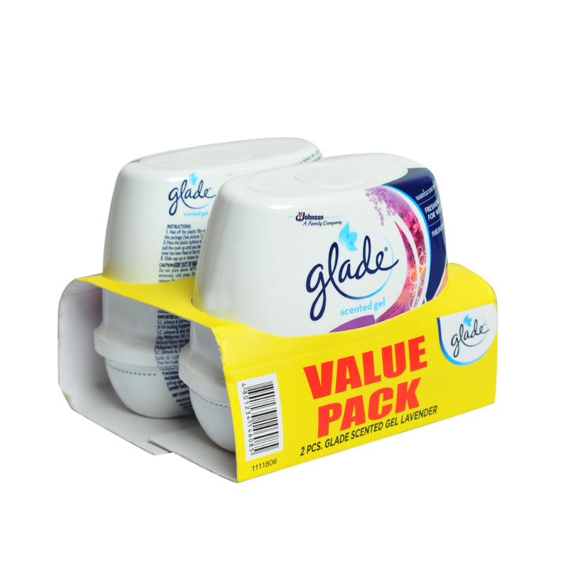 Glade Scented Gel Lavender 180g x 2's Value Pack