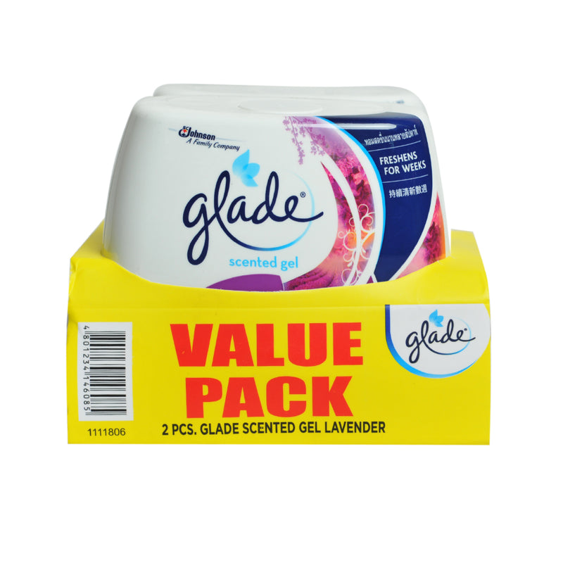 Glade Scented Gel Lavender 180g x 2's Value Pack