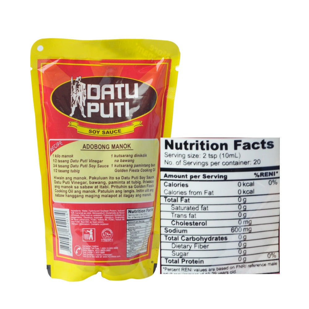 Datu Puti Box Datu Puti Soy Sauce Taba Pack 200ml