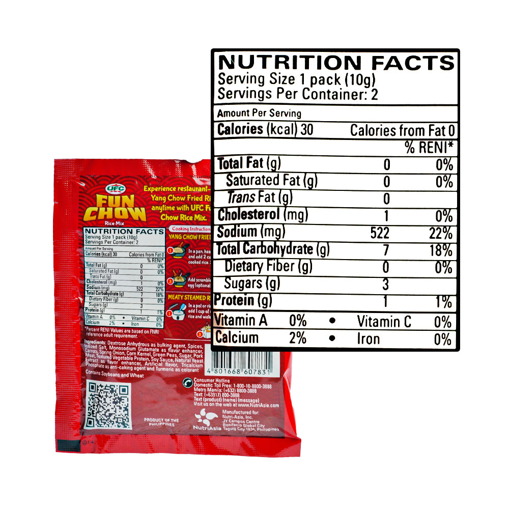 Ufc Fried Rice UFC Fun Chow Rice Mix Meaty Yang Chow 20g