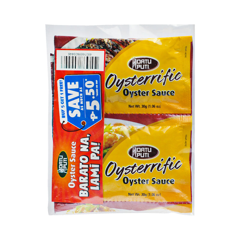 Datu Puti Oysterrific Oyster Sauce 30g 5's + 1