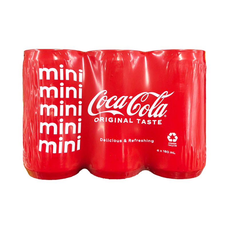 Coke In Can 180ml x 6's