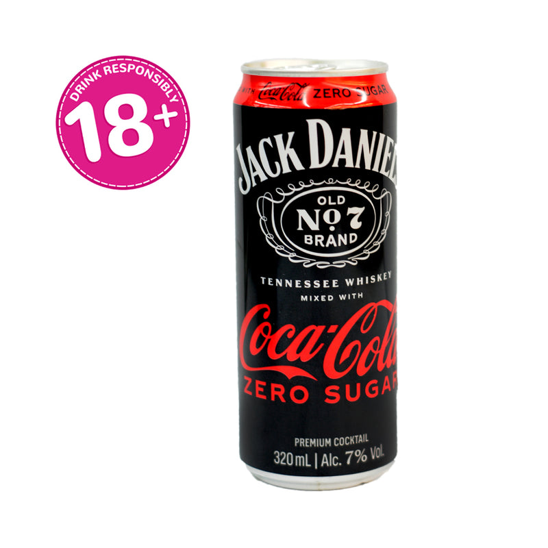 Jack and Coke Zero Sugar 320ml