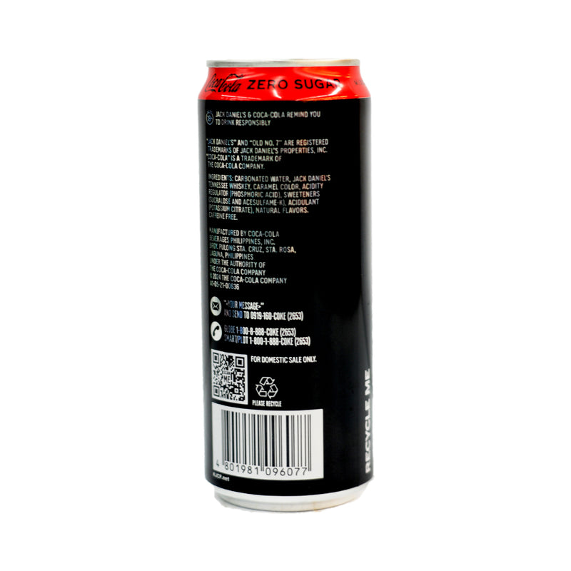 Jack and Coke Zero Sugar 320ml