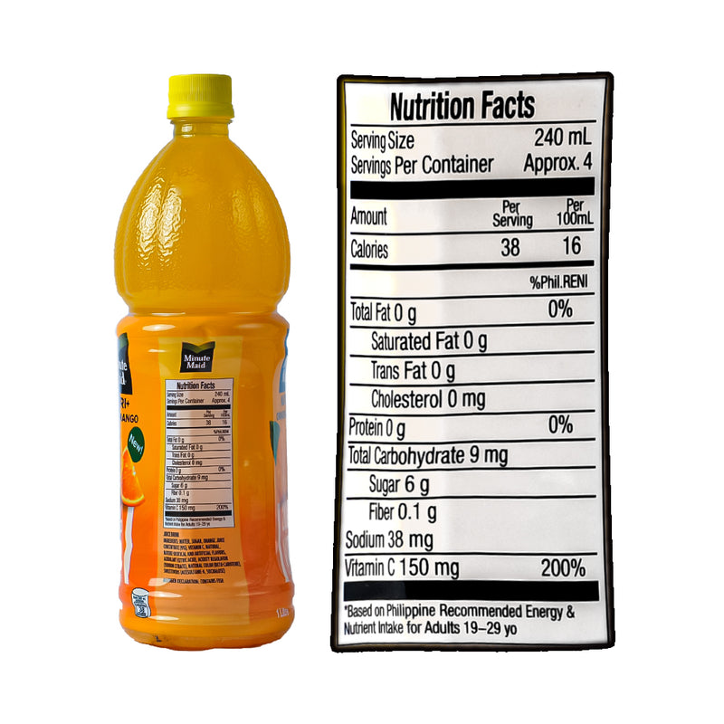 Minute Maid Pulpy Juice Mango Orange 1L