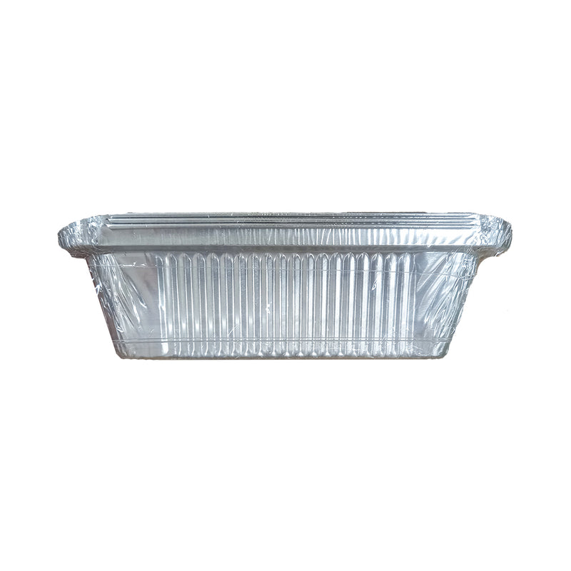 Heavy Duty Ready Foil Aluminum Tray With Lid Loaf Pan 8 x 4 x 2in