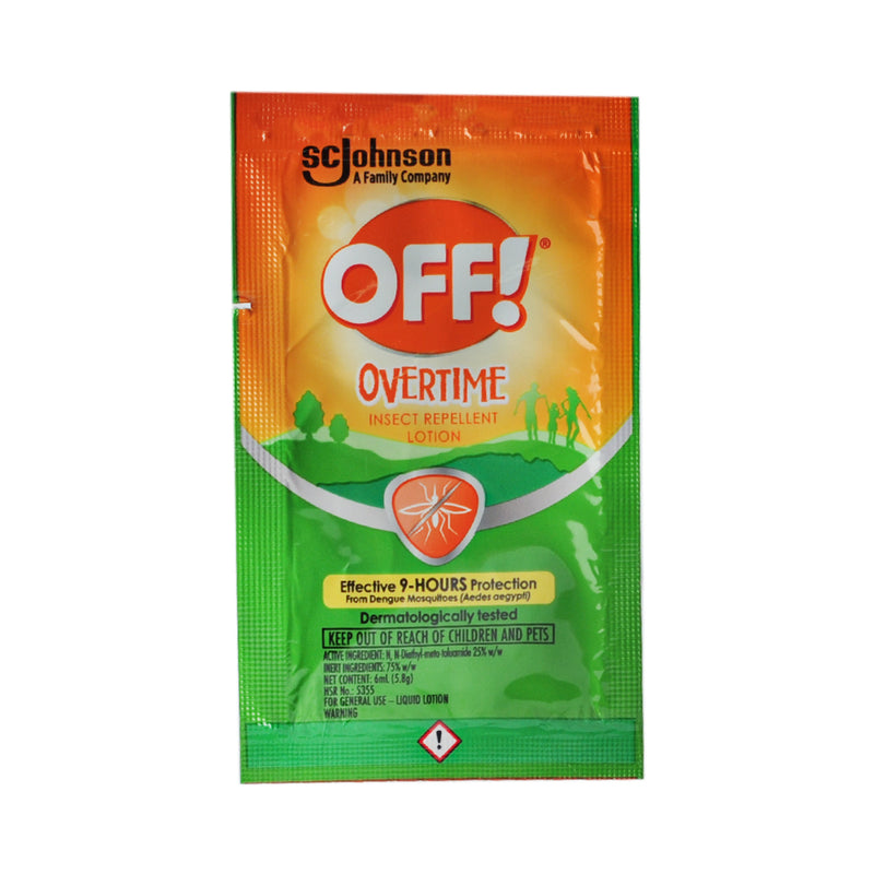 Off Overtime Insect Repellent Lotion 6ml