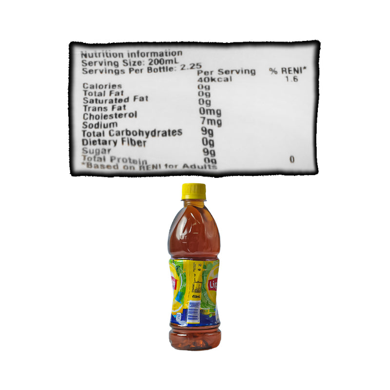 Lipton Lemon Ice Tea 450ml