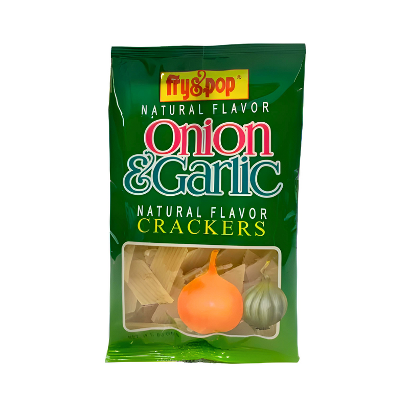 Fry And Pop Crackers Onion And Garlic 80g