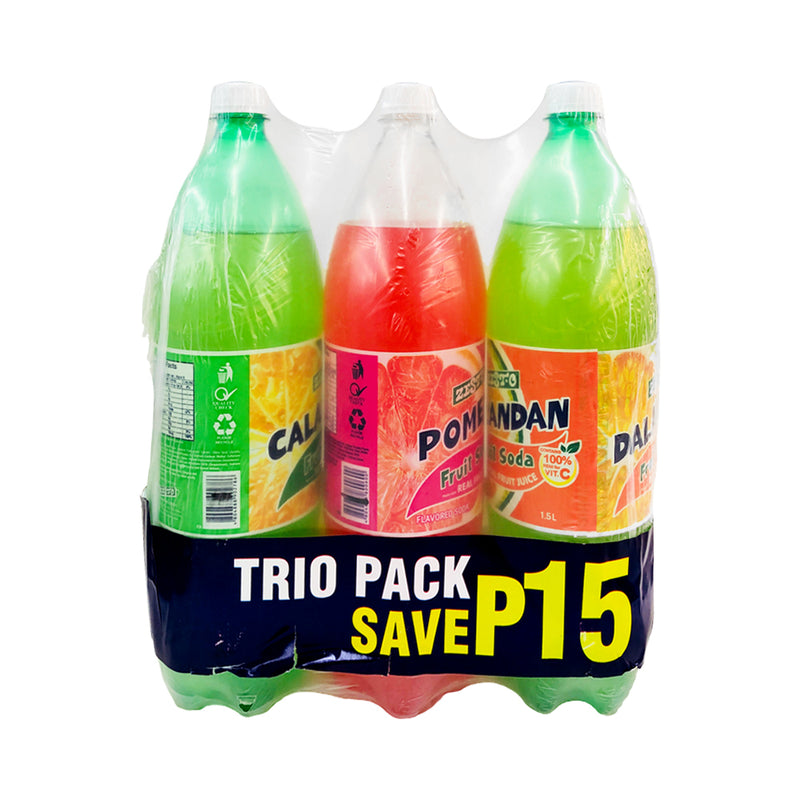 Zest-O Calamansi Dalandan And Pomelo Trio Pack 1.5L