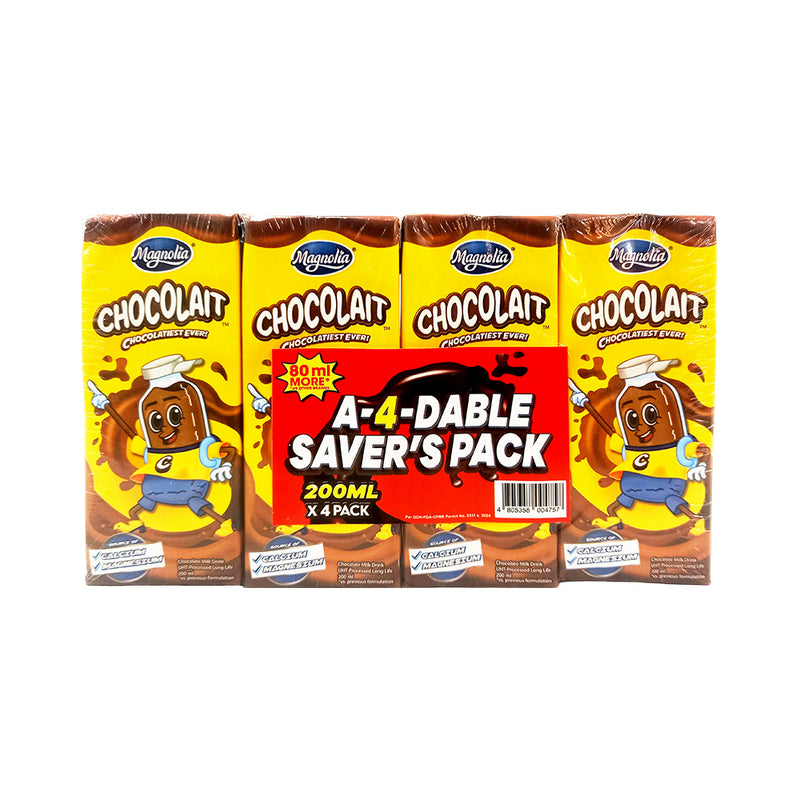 Magnolia Chocolait 200ml x 4's