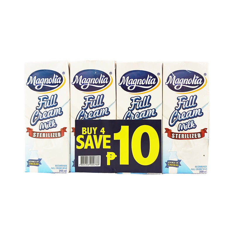 Magnolia Full Cream Milk 200ml x 4's