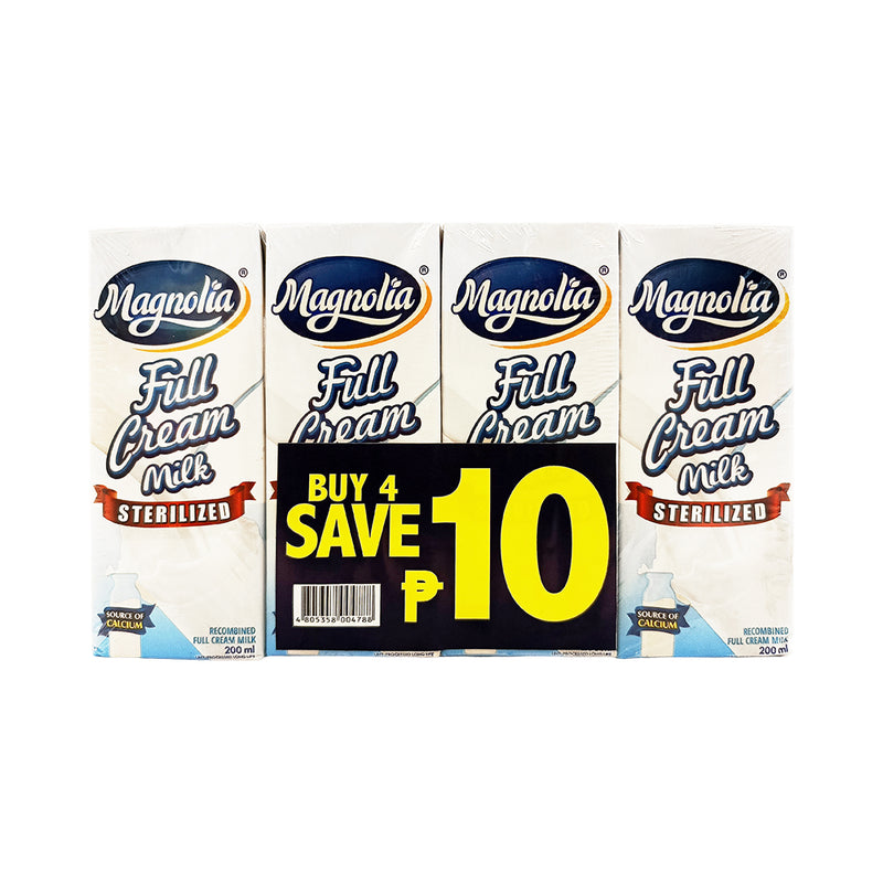 Magnolia Full Cream Milk 200ml x 4's