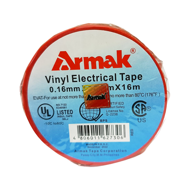 Armak Vinyl Electrical Tape 3/4 x 16m Red Big