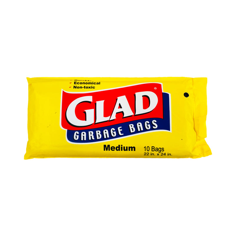 Glad Garbage Bags Medium 10's