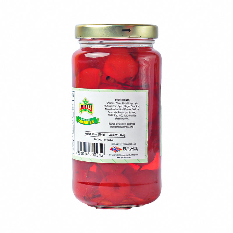 Jolly Maraschino Cherries With Stem 284g (10oz)