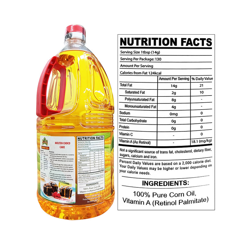 Jolly Corn Oil 100% Pure Cholesterol Free 2L