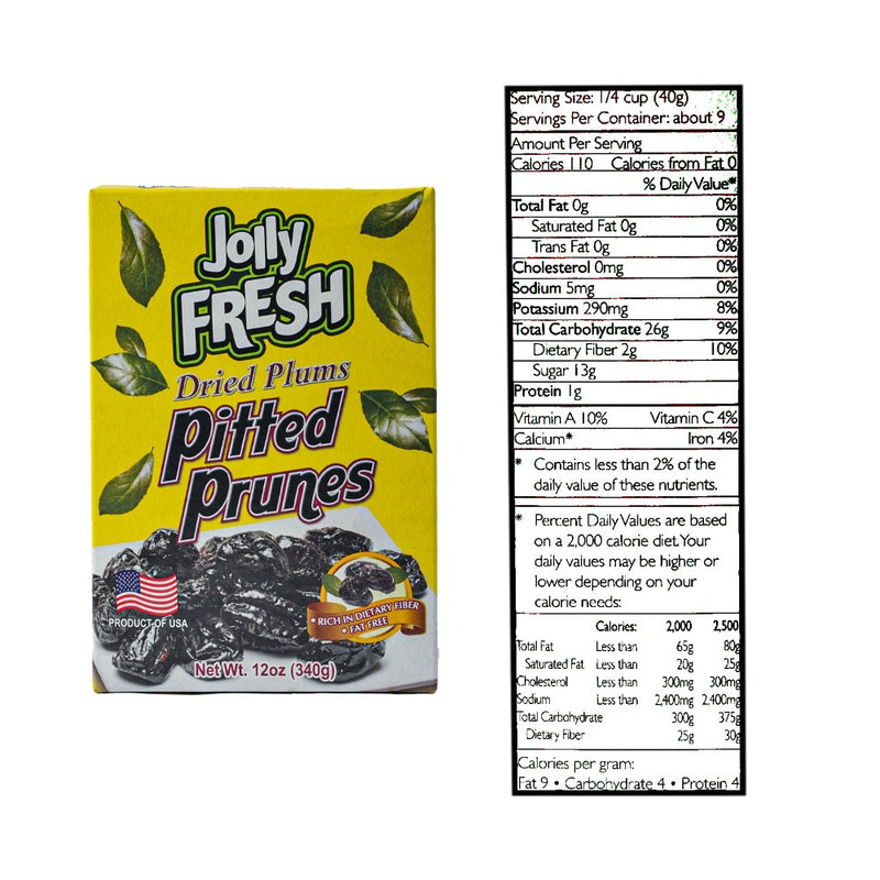 Jolly Fresh Pitted Prunes 12oz