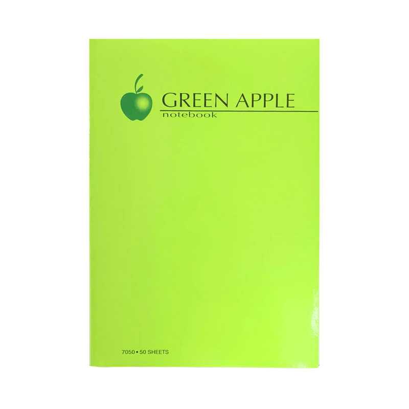 Green Apple Notebook Padded 50 Leaves