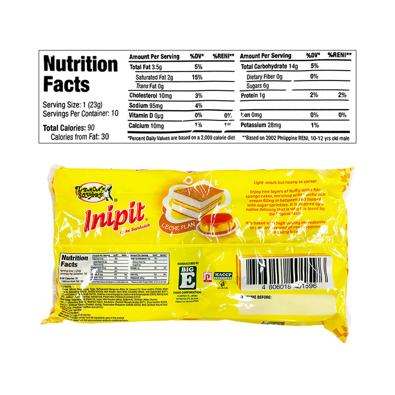 Lemon Square Inipit Cake Custard 23g x 10's