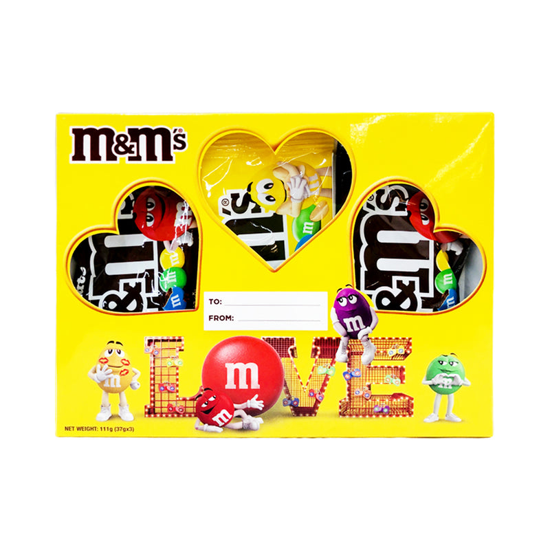 M&M's Milk Valentines Day Giftbox 37g x 3's