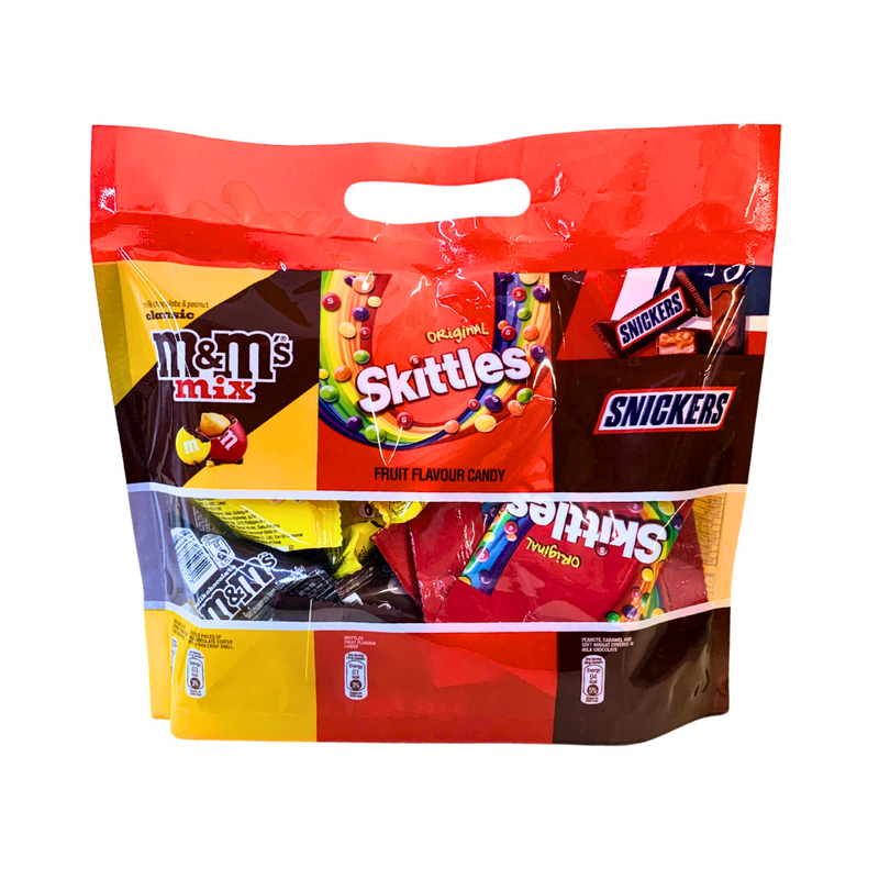 M&M's Skittles And Snickers Variety Pack 186g