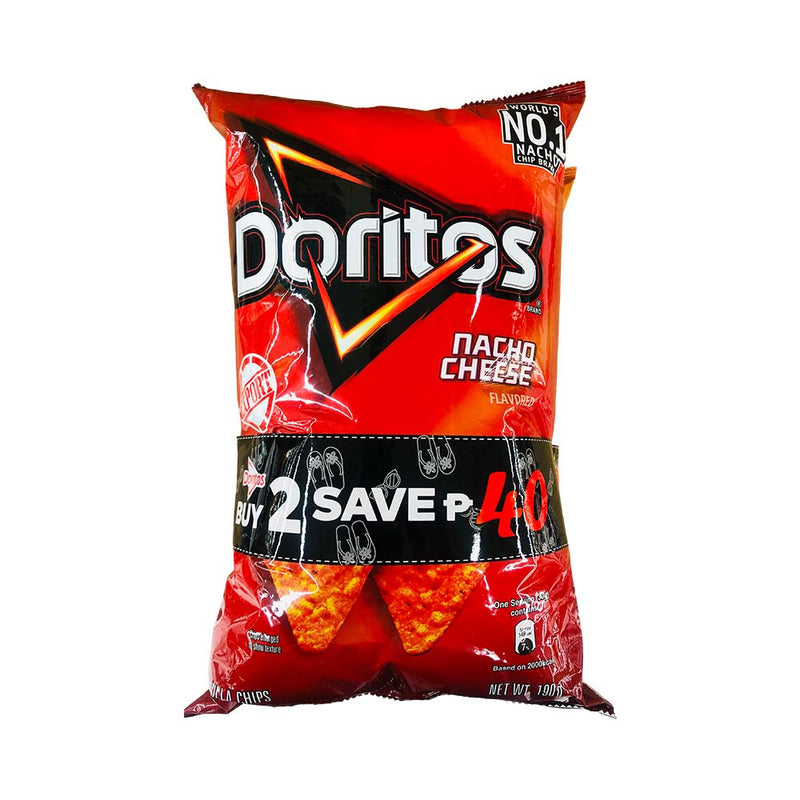 Doritos Chips Nacho Cheese 198.45g (7oz) x 2's