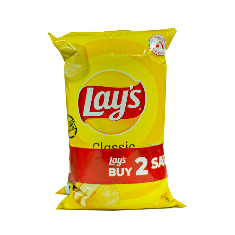 Lay's Potato Chips Classic 50g x 2's