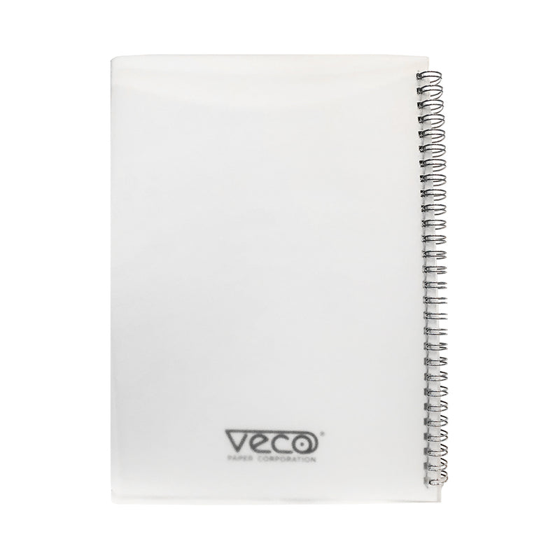 Veco Ruled Plastic Cover Journal Notebook 7in x 10in 60 Leaves