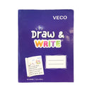 Veco Draw and Write Notebook 80 Leaves 6.5in x 8.38in