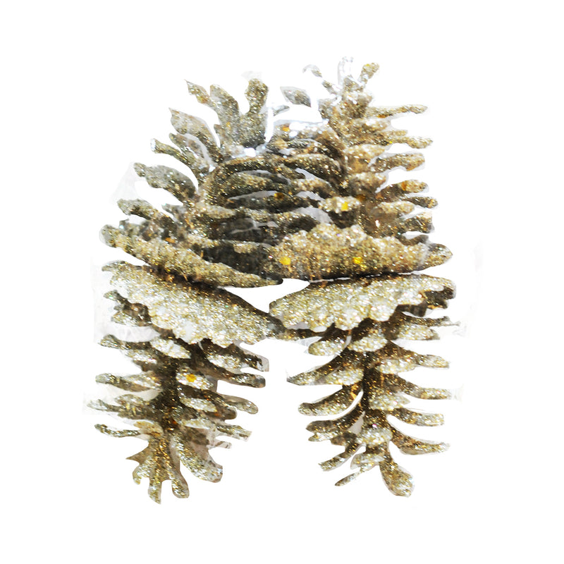 Shining East 4 Piece Pine Cone Decor