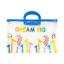 Signature Transparent Plastic Envelope With Print With Handle Long