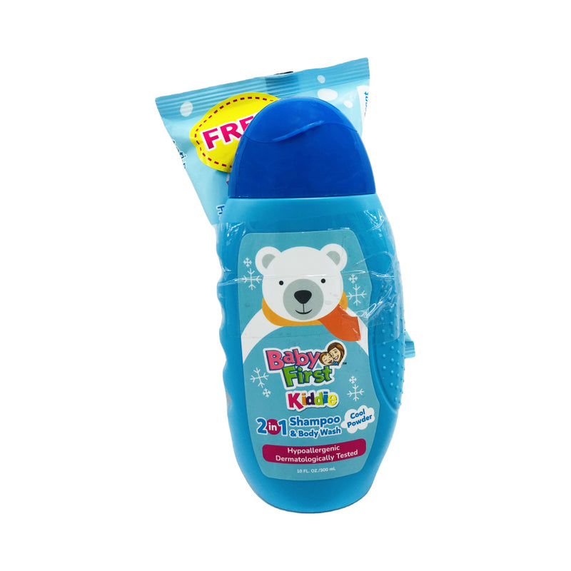 Baby First 2 in 1 Kiddie Shampoo And Body Wash 300ml + Kiddie Wipes