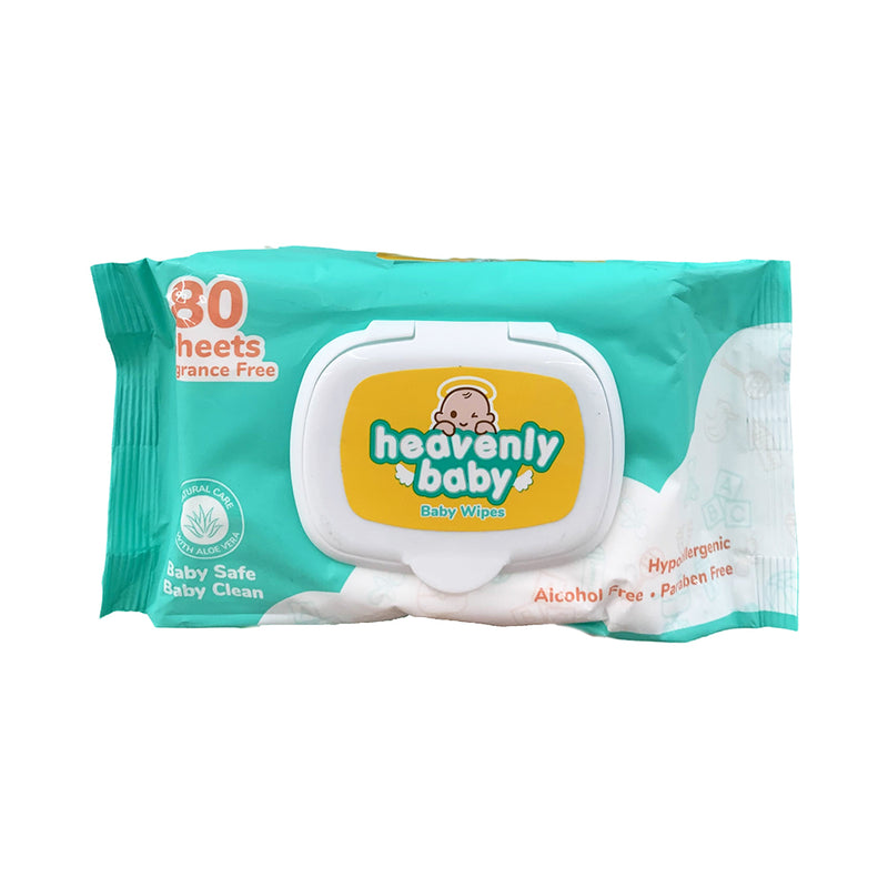 Heavenly Baby Wipes Fragrance Free 80sheets 2's + 1