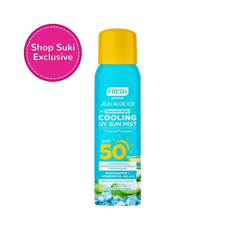Fresh Skinlab Jeju Aloe Ice 3 in 1 Niacinamide Cooling UV Sun Mist SPF