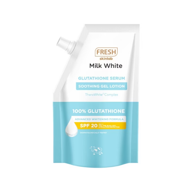 Fresh Skinlab Milk White Glutathione Serum Soothing Gel Lotion SPF 20