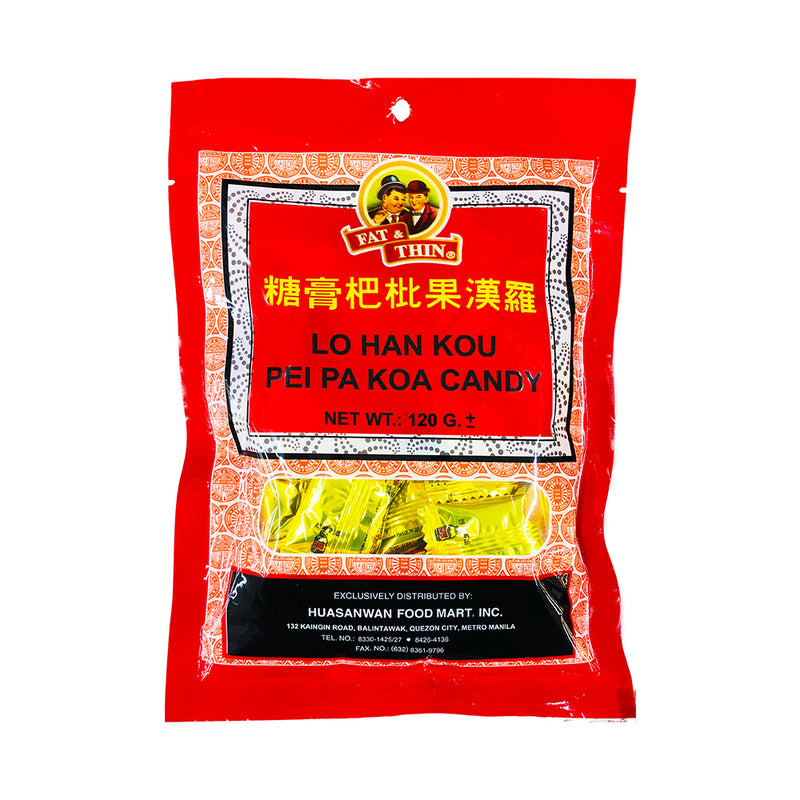 Fat & Thin Lo Han Kou Pei Pa Koa Candy 120g