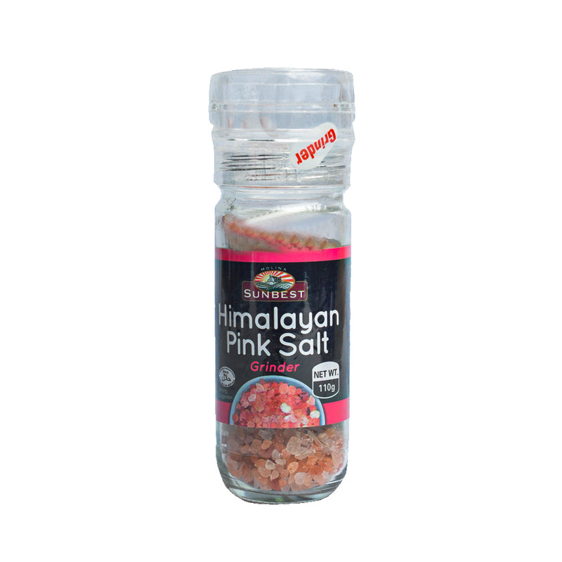 Sunbest Himalayan Pink Salt Grinder 110g