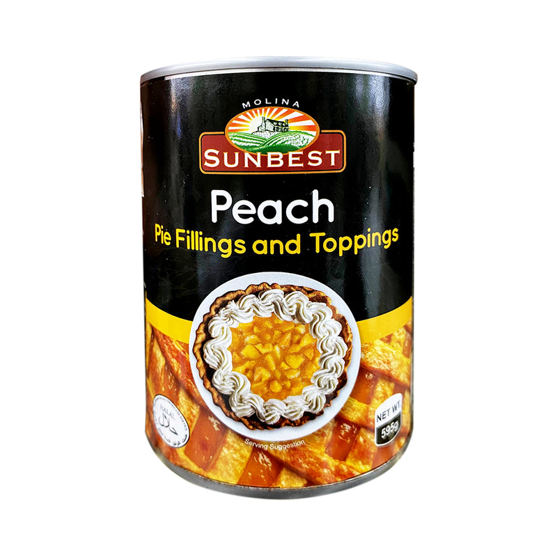 Sunbest Pie Fillings And Toppings Peach 595g