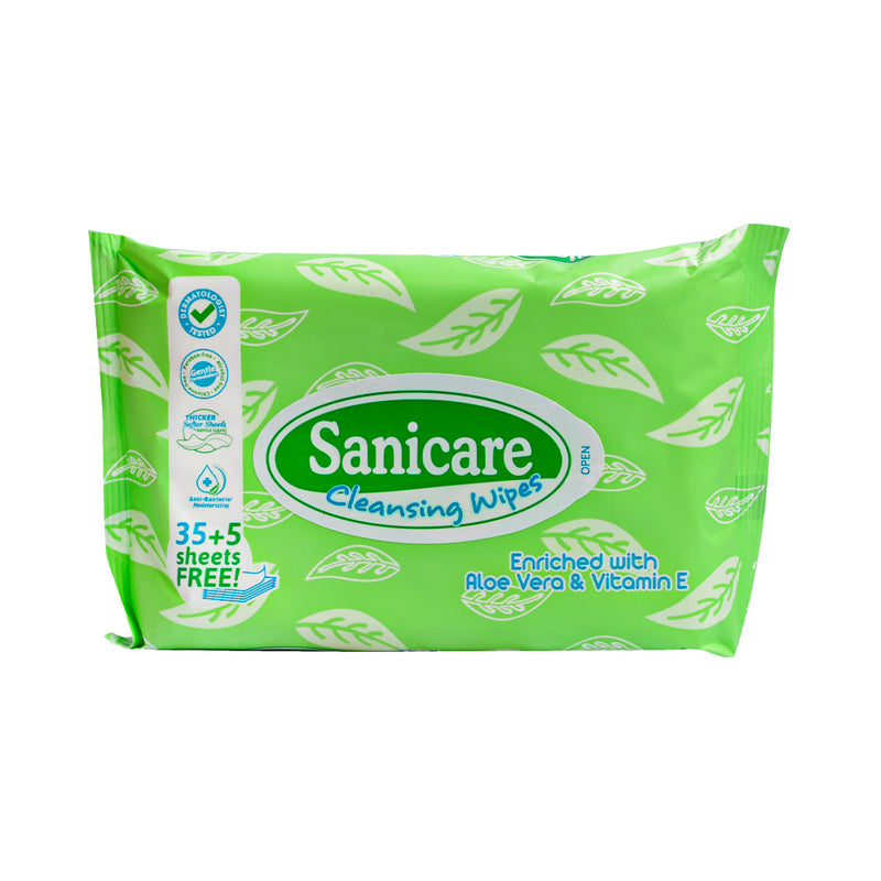 Sanicare Cleansing Wipes 40 Sheets