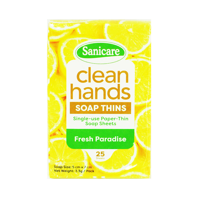 Sanicare Clean Hands Soap Paper Thin Soap 25 Sheets