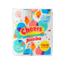 Cheers Kitchen Towels With Prints Jumbo Twin 2Ply 80 Pulls